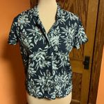 Hang Ten Linen Tropical leaves button down shirt Photo 3