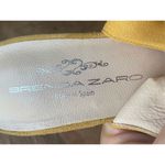 Brenda Zaro Shoes Womens Sz EU 35.5 mustard Leather Suede Slingback Heels Yellow Photo 5