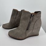 SOUL Naturalizer Haley Wedge Ankle Bootie in Grey Faux Leather size 5.5 Gray Photo 3