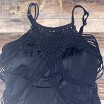 Swimsuits for All Macrame neck dress one piece swimsuit size 22 Black Photo 2