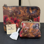 Patricia Nash  | “Cassini Sienna Sunset” Leather Wallet/Clutch w/ Matching Wallet Photo 0