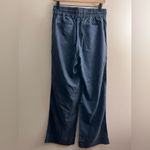 Quince Drawstring Lyocell Wide Leg Pants blue elastic waist S Photo 1