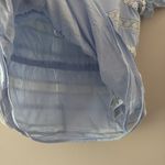 J.Crew  Daisy-chain peplum top puff sleeves blue and white size Photo 7