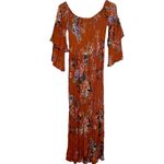 Altar'd State Altar’d State Merida Floral Smocked Off The Shoulder Maxi‎ Dress Small #KA18432 Photo 5