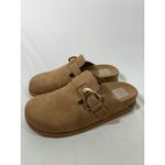 Dolce Vita Women's Clogs Mules Shoes Gold Buckle Slip On Boho Festival Tan Sz 7 Photo 1