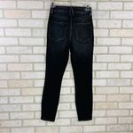 Good American  Good Waist Skinny Cropped Distressed Jeans in Black Size 25 Photo 8