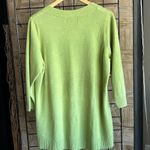 Avenue  Womens Sweater Sz 18/20 Green 3/4 Sleeve Boho Chic Photo 2