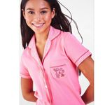 Roller Rabbit NWT  Pink Watermelon Monkey Embroidered Polo Pajamas Size Small Photo 2