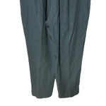 Eileen Fisher Vintage Black Linen Blend Straight Tapered Pants Size Medium Photo 4