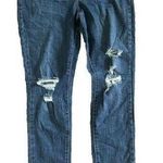 Levi's  721 High Rise Skinny Jeans Womens 29 X 30 Medium Blue Denim Distressed 8 Photo 0