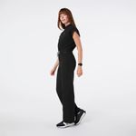 FIGS Rafaela Cargo Wide Leg ScrubJumpsuit in Black, Size Medium Photo 1
