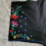 Xhilaration Boho Embroidered Black Shorts Photo 3