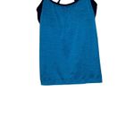 Athleta  Women's Tank Top Built In Bra Athletic Gym Yoga‎ Blue Black Size Medium Photo 3