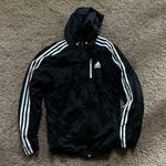 Adidas  Black Nylon Full Zip Track Jacket Photo 0