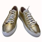 Stuart Weitzman Women’s Gold Shimmer Shoe/Sneakers Sz 9.5 SKU 5033 Photo 11