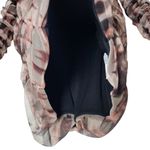 ZARA NWT Plunging VNeck Draped Tulle Ruched Long Sleeve Mini Dress in Red/Multi Photo 7