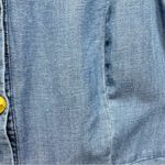 Loft Plus Blue Chambray Denim Button Front Tank Dress with Pockets Size 16 Photo 8