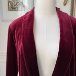INC International Concepts Ruby Red Velvet Single Button Blazer L Size L Photo 2