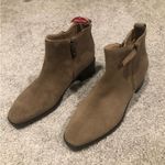 Blondo  Brown Tan Suede Leather Waterproof Fall Winter Rain Boots Heels Booties  Photo 7