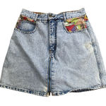 Vintage Get Used by Elie Denim Zip Up Rare Unique Shorts Skort | Vintage 10 Blue Photo 0