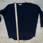 Madewell  Sweater Womens S Waffle Knit Black‎ Cotton Blend Long Sleeve Photo 3