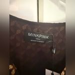 MINKPINK NWT Mink Pink Valentina Long Sleeve Faux Wrap Dress Printed Brown Size Small Photo 5