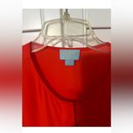 CeCe  by Cynthia Steffe Light Orange Pleat Front Blouse | Size M Photo 5