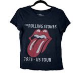 The Rolling Stones  1975- US Tour Short Sleeve Crewneck Graphic Tee XS Photo 0