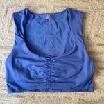 FP Movement Pleats and Thank You Crop Tank Blue Size M Photo 1