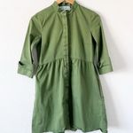 Tuckernuck  Royal Button Down Mini Shirt Dress in Green Photo 6