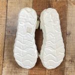 Women's 9.5 Woven Crochet Ankle Boho Island Platform Sandal Vacation Summer White Photo 8