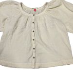 Marine layer  Puff Sleeve Top in Parchment Photo 1