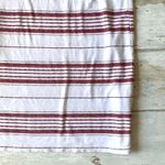 Old Navy Women’s M Striped Top White Red Maroon Size Medium Photo 1