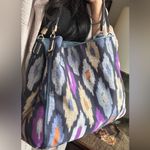 Coach Authentic 1941 jacquard graphic /Leather 3 compartments shoulder bag Photo 2