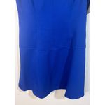 Ellen Tracy  Royal Blue Midi Shift Dress Chain Neckline Size 12P NWT Photo 1