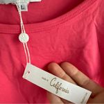 Trina Turk Isla 2 Boxy Cropped Embroidered Top Watermelon Large Pink Shirt Photo 5