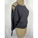 Vintage Mondi West Germany Size 36 Women Top Sweater Cutout Shoulder Black Retro Photo 12