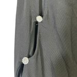 Oh Polly Flared Rhinstone Cutout Pants Womens 4 Black Stretch Sexy Y2K Festival Photo 3