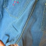 Unique Vintage Vintage 1970’s Jeans With Floral Embroidered Pockets Photo 3