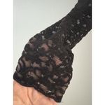 Kirious Black Velvet Burnout Dress Sz M Lace Off Shoulder Whimsigoth Witchy Vamp Photo 15