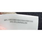 Nine West  Black Beige Damask Knit Sweater Dress Size L Long Sleeve Boat Neck Photo 7