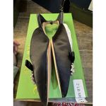 Kate Spade Darlene Black Embellished Women Mule Size 6.5 Bow Crystal Kitten Heel Photo 5