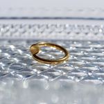 Titanium Steel Gold Plated Nail Ring Minimal Gift Photo 7