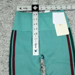 Fabletics Tall High Waisted Seamless Jacquard Stripe Legging XS Green Striped Photo 4