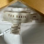 Ted Baker  White Cannan Gathered Oversized Shirt Size US 4 Business Casual Office Photo 5