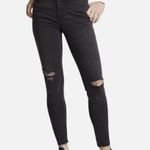 Madewell  9" High Rise Skinny Charcoal Wash Distressed Cut Off Jeans 28 | 6 Tall Photo 1