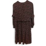 Jacqueline de Yong tiered floral midi dress black w/tiny floral print size 36/4 Photo 1