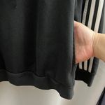 Adidas  Women's MEDIUM Black Striped Long Sleeve Pullover Hoodie Sweater Photo 4