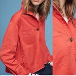 Anthropologie  Chino Swing Jacket Medium Photo 2