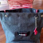 Sanrio KUROMI 2008 Black & Red Backpack Book Bag w/ Red & White Striped Lining Photo 8